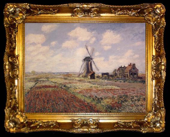 framed  Claude Monet A Field of Tulips in Holland, ta009-2